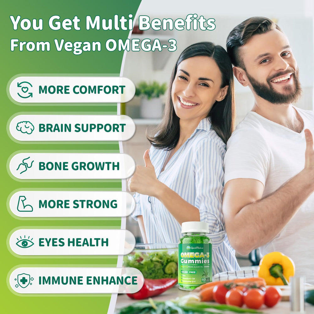 GparkNature sugar-free plant-based gummies with apple flavor.