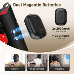 Gracekey wireless dual batteries powering portable red light sessions without cords