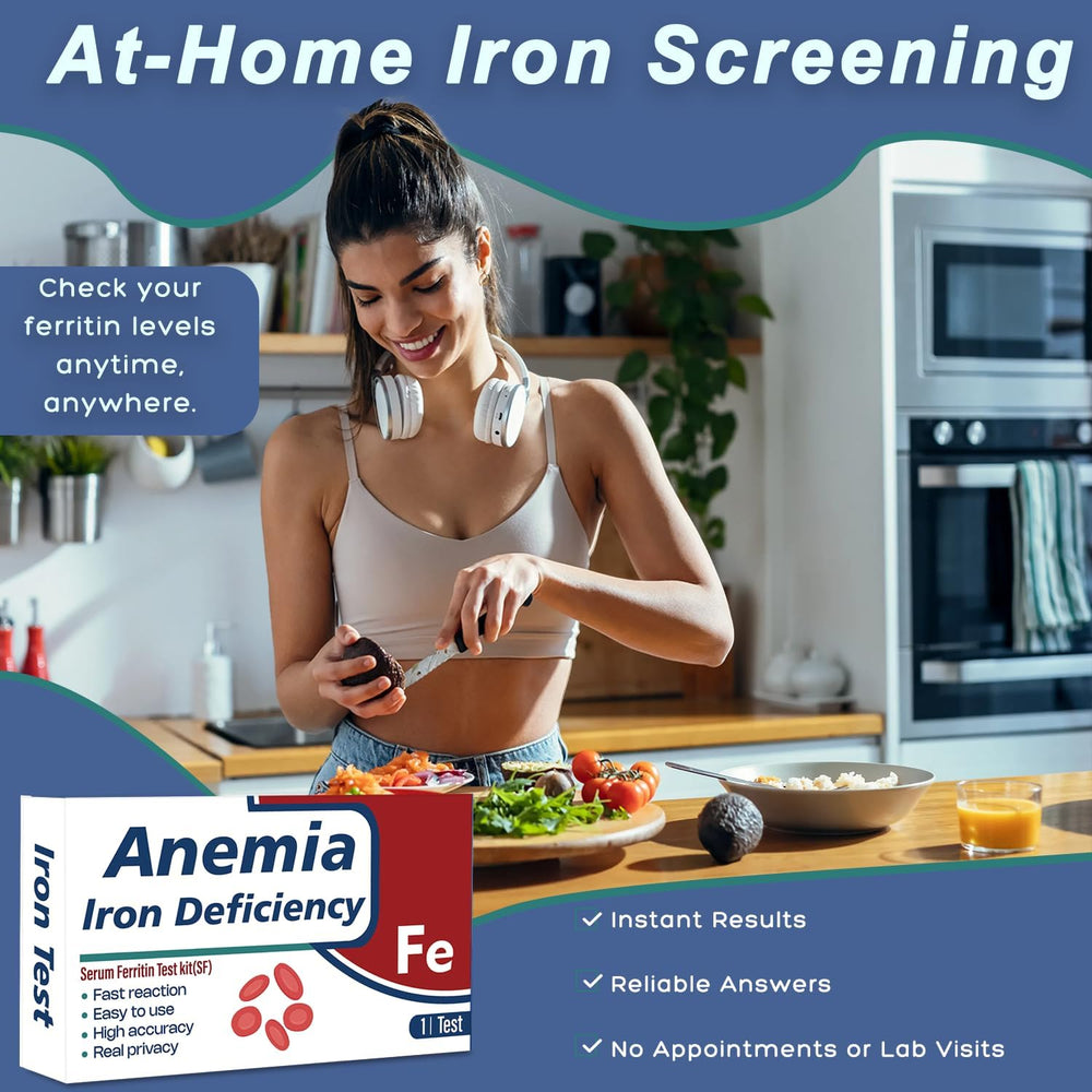 Graclin ferritin result window readout for iron monitoring
