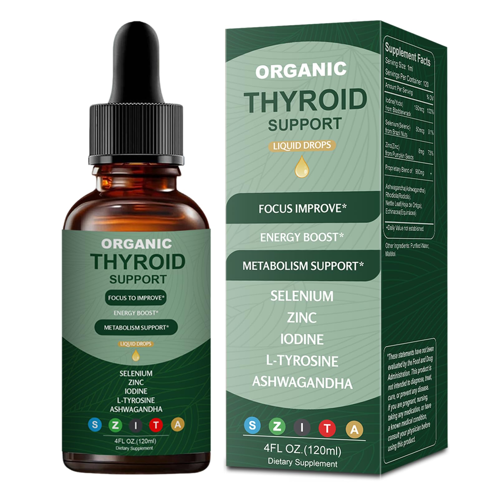 Graclin thyroid support liquid drops bottle for easy daily supplementation and energy balance.
