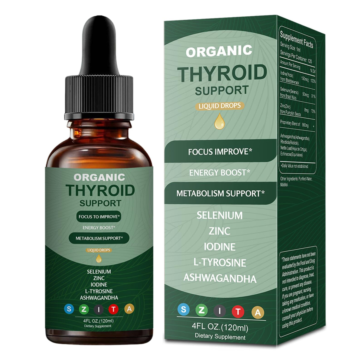 Graclin thyroid support liquid drops bottle for easy daily supplementation and energy balance.