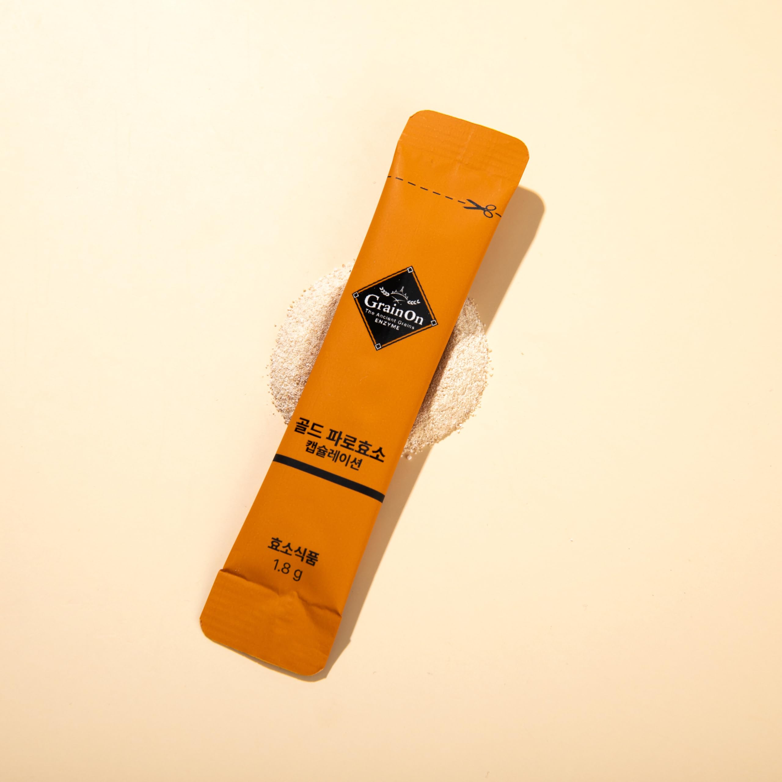Pour one stick into water to create a ready-to-drink enzyme blend