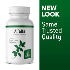 Graminex alfalfa tablets label and ingredients feature non-GMO and no artificial colors
