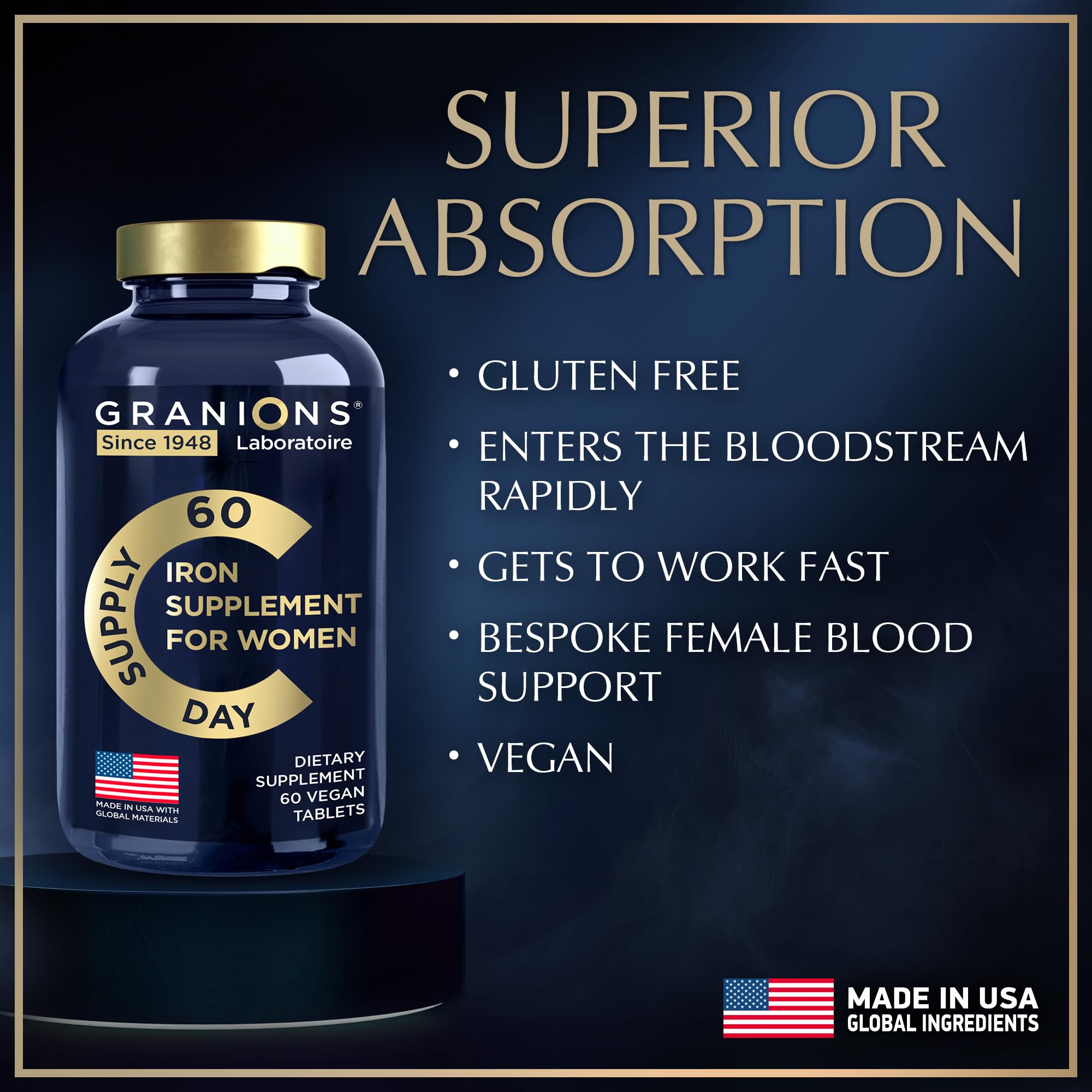 Granions iron easy swallow tablets ideal for busy days