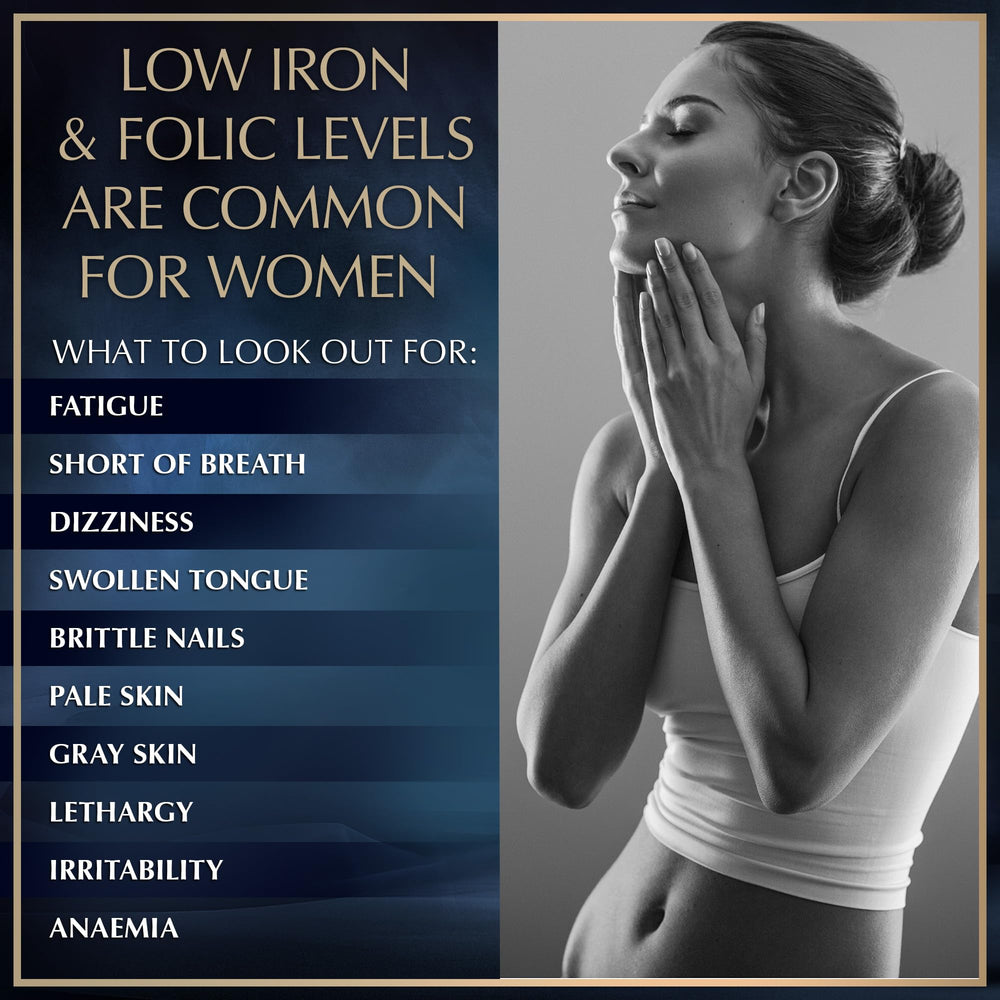 Close-up of Granions vegan iron tablets highlighting easy to swallow design