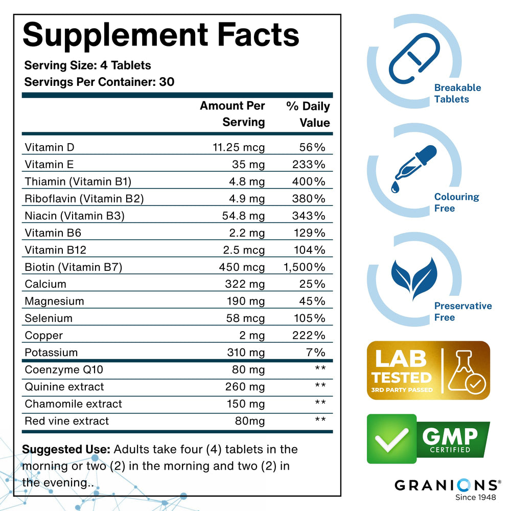 Granions Advanced Muscle Comfort B vitamins support energy and recovery for workouts.