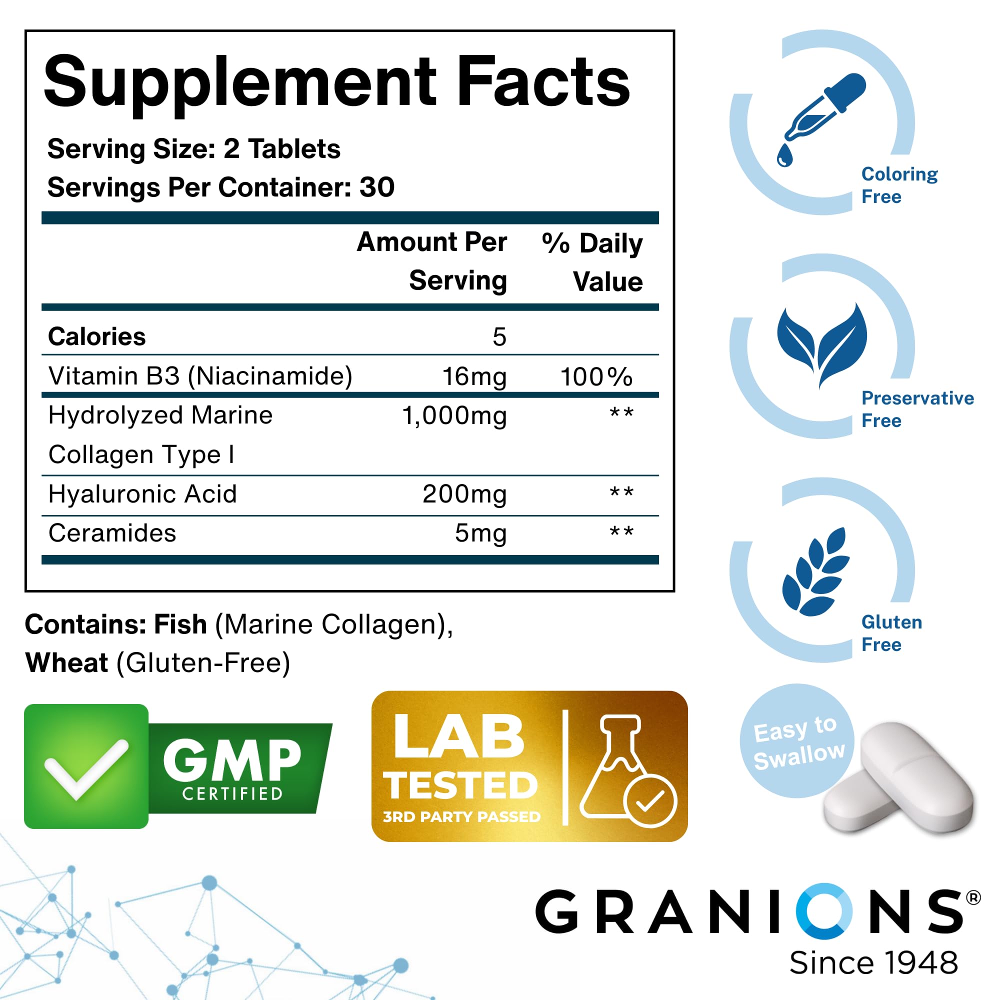 Granions Ceramides skin barrier bottle promotes lasting hydration and barrier support.