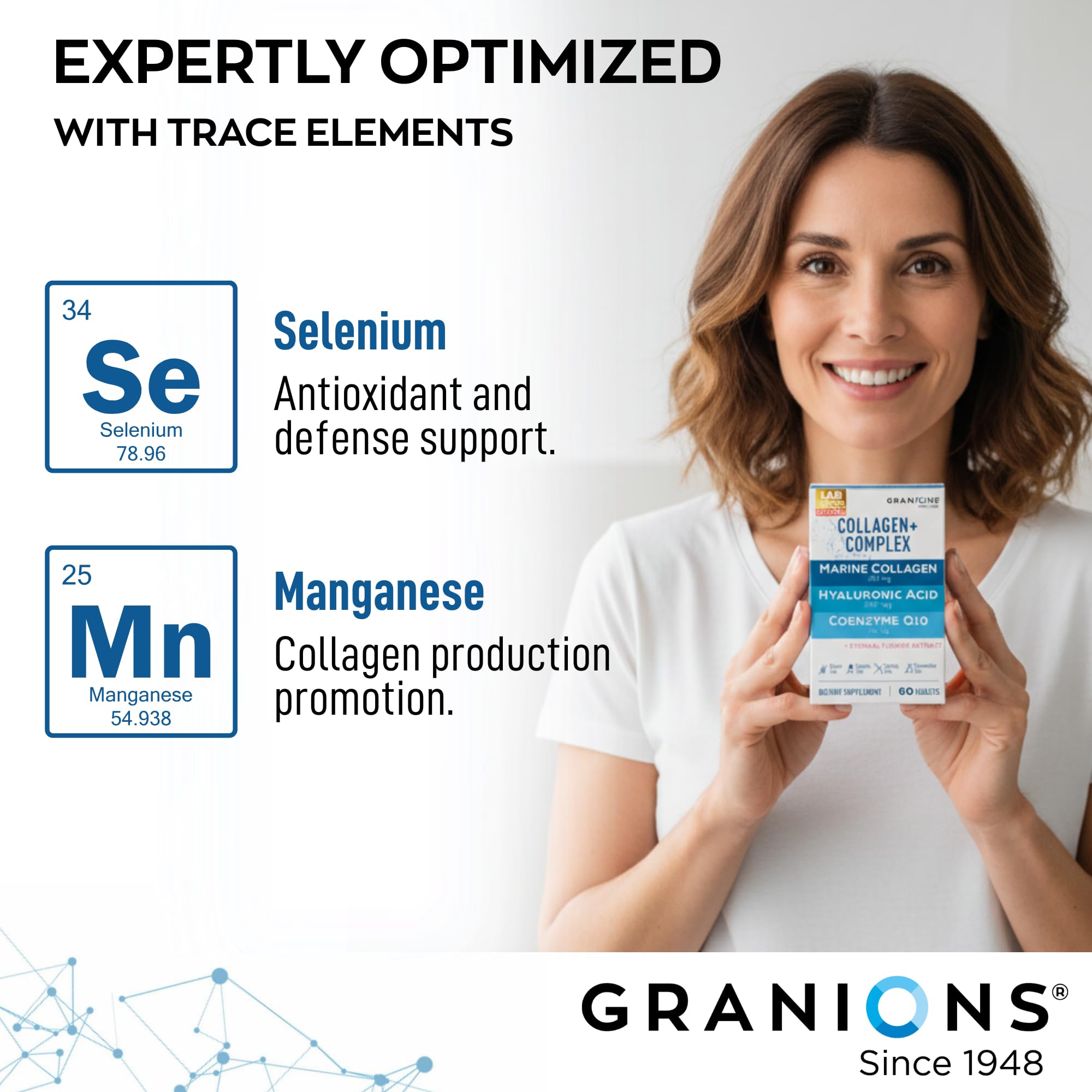 Granions CoQ10 supplement pills highlight antioxidant support for vitality