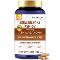 Granions KSM66 Ashwagandha bottle for daily focus support