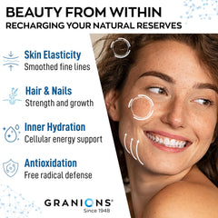 Granions Marine Collagen dissolves in water for a smooth, quick drink.