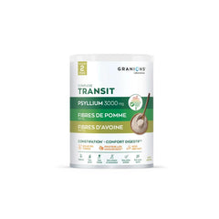 Granions psyllium powder mixed into yogurt for versatile fiber-rich snacks.