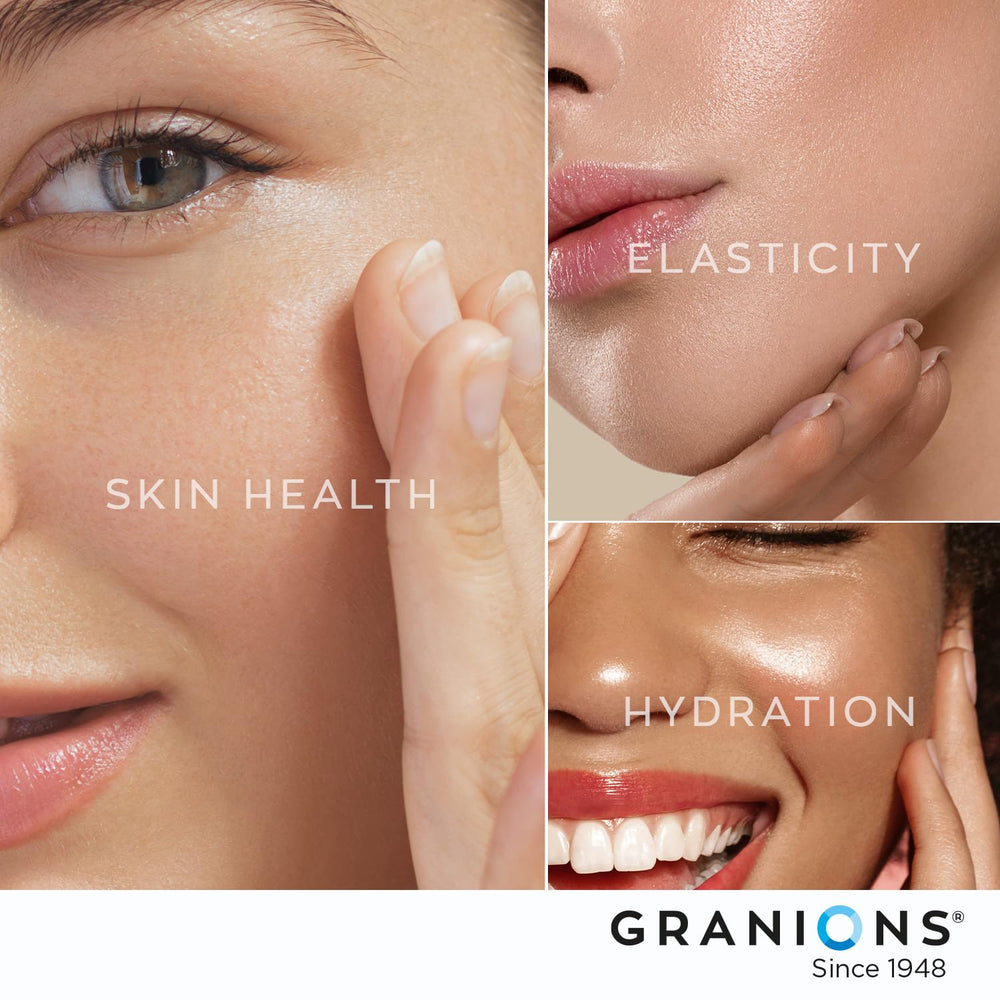 Granions tablets in glass jar show convenient daily dose.
