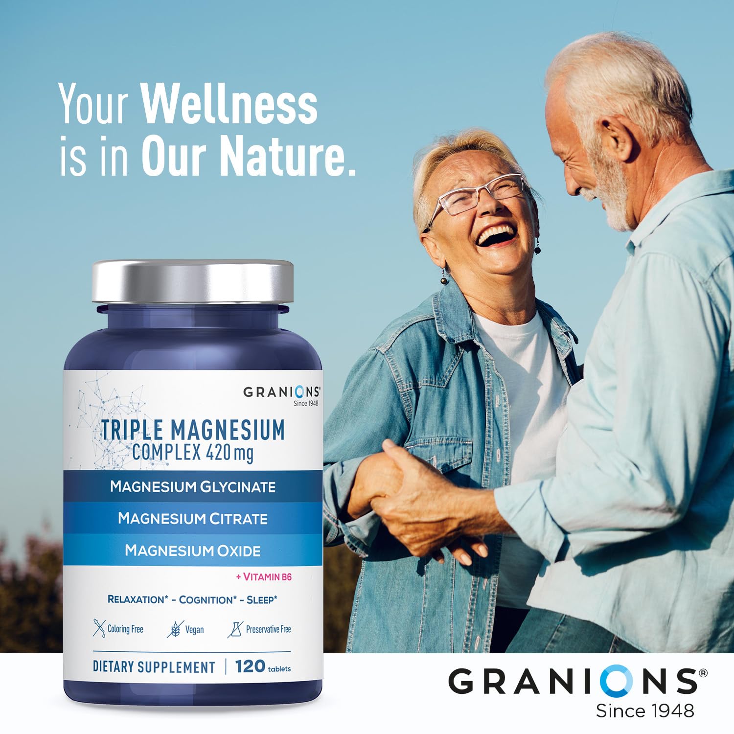 Granions lifestyle shot depicting an easy wellness routine.
