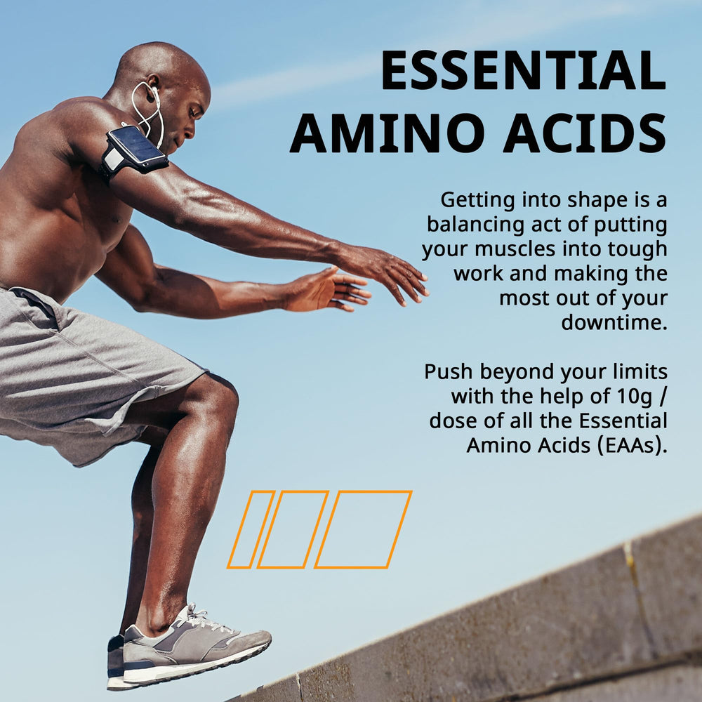 Granite Essentials gym scene suggests convenient post-workout support for lean muscle.