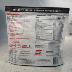 Granite GX ingredient panel highlighting Teacrine and L-Citrulline for focus and pumps.