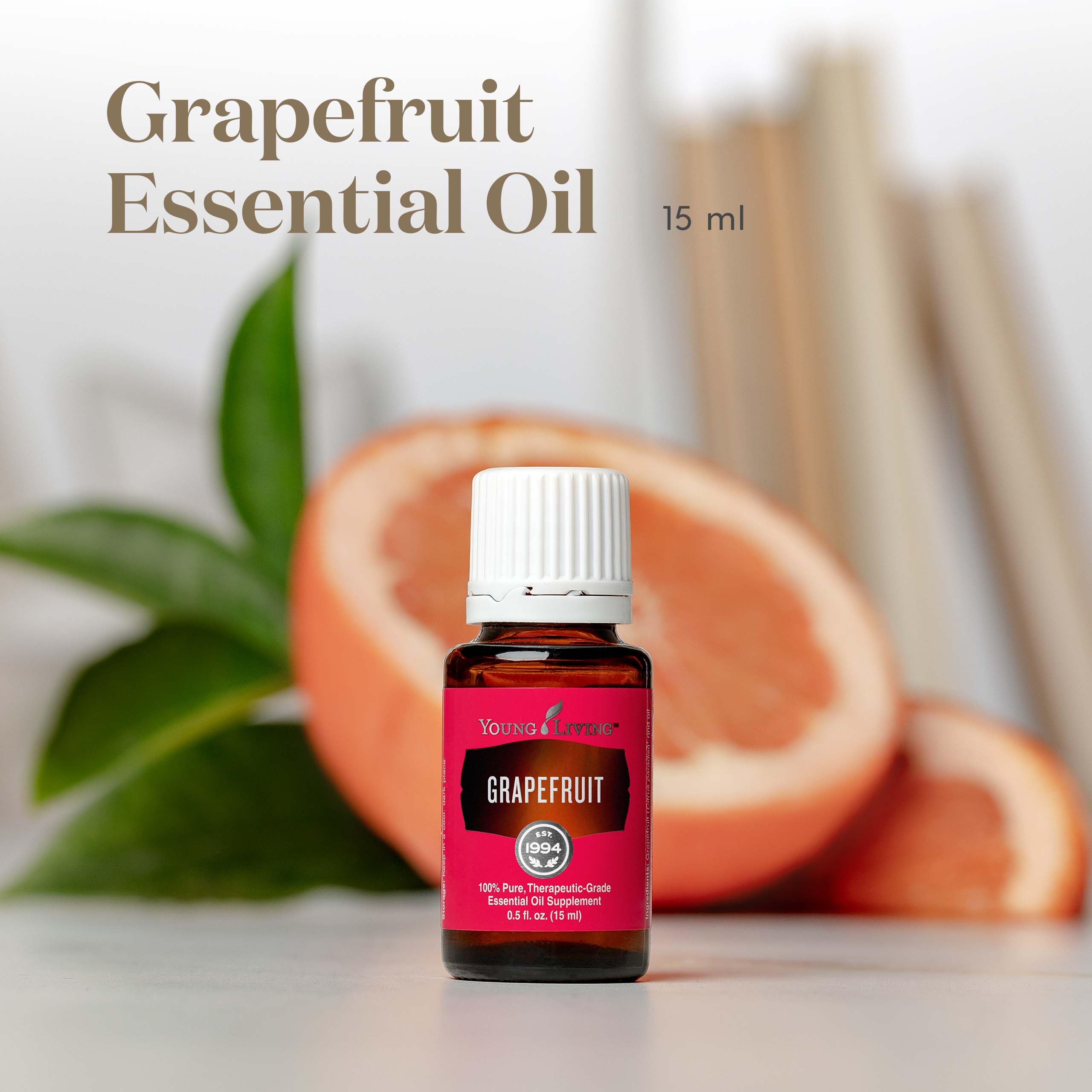 Grapefruit oil used in skincare diluted with carrier oil