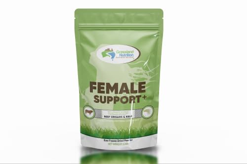 Grassland Nutrition Female Support powder bottle for energy and vitality.