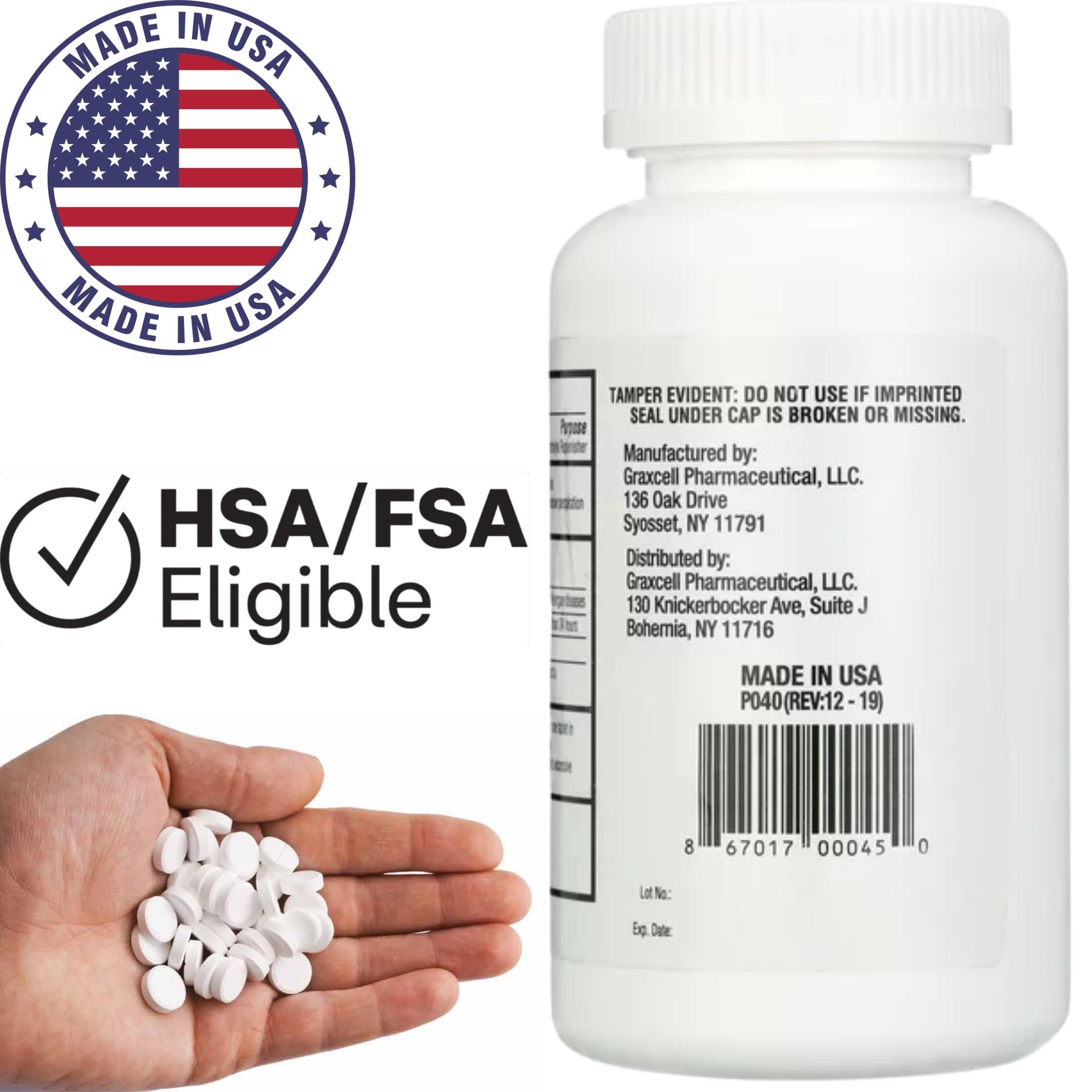 Graxcell Sodium Chloride Tablets 1g dissolving in water for rapid rehydration