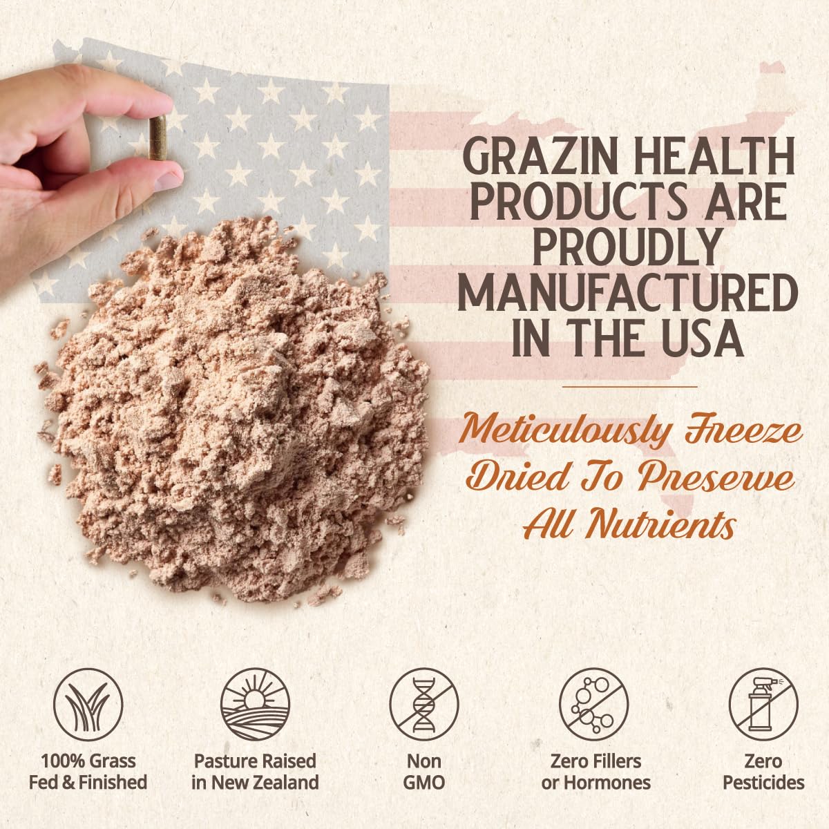 GRAZIN HEALTH on-shelf display suggests approachable daily choice for energy.