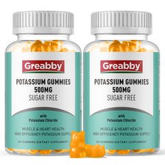 GREABBY Potassium Gummies bottle for convenient daily electrolyte support
