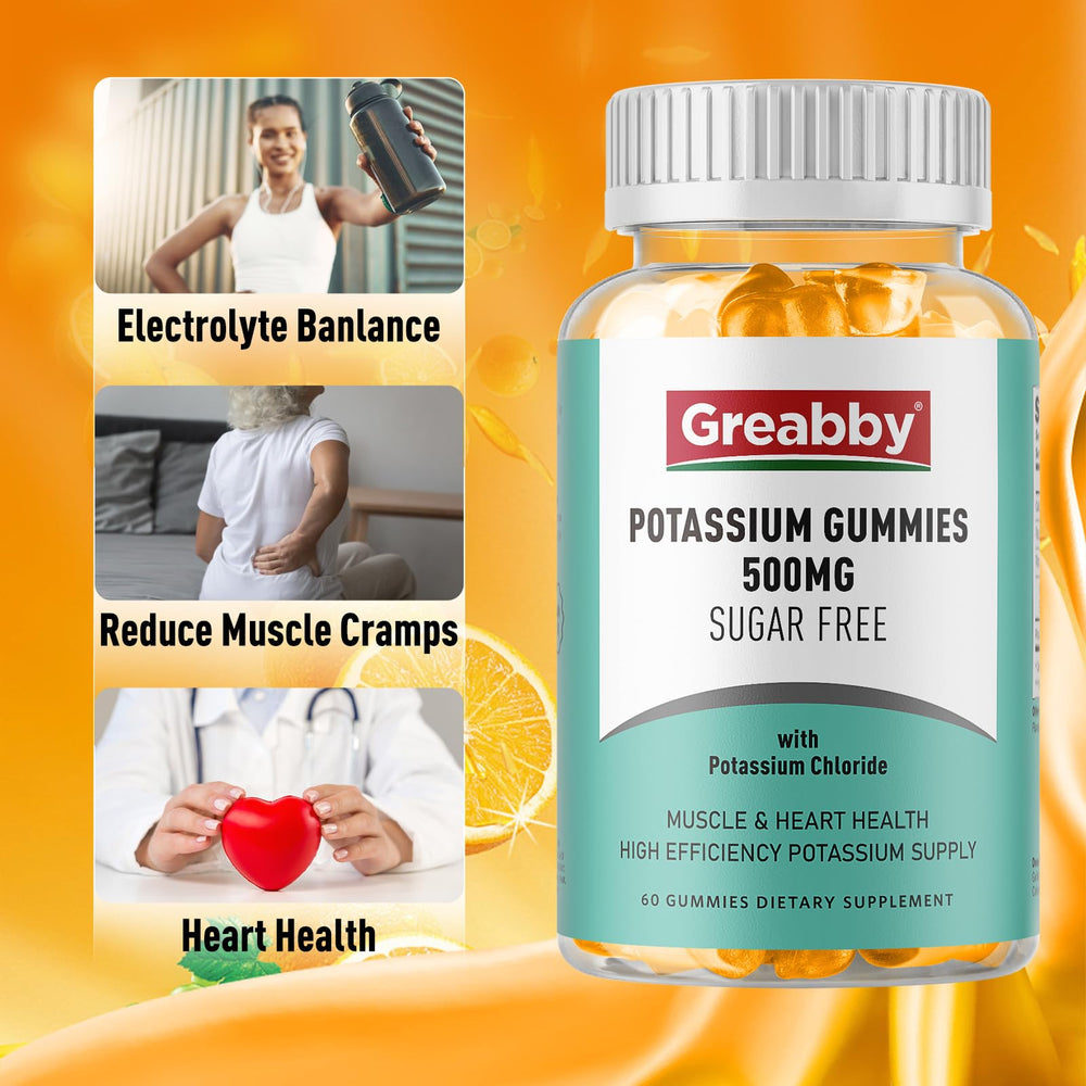 GREABBY ingredients list confirms 500 mg potassium chloride per gummy