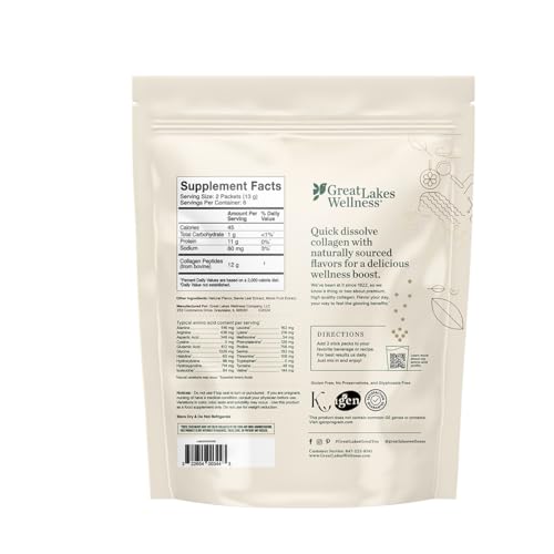 Great Lakes Wellness Collagen Peptides dissolving into coffee for quick flavor boost