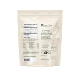 Great Lakes Wellness Collagen Peptides dissolving into coffee for quick flavor boost