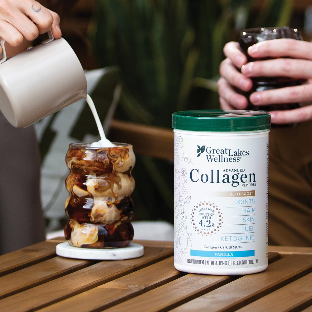 Great Lakes Wellness collagen peptides hydrolyzed formula for easy digestion and daily protein support.
