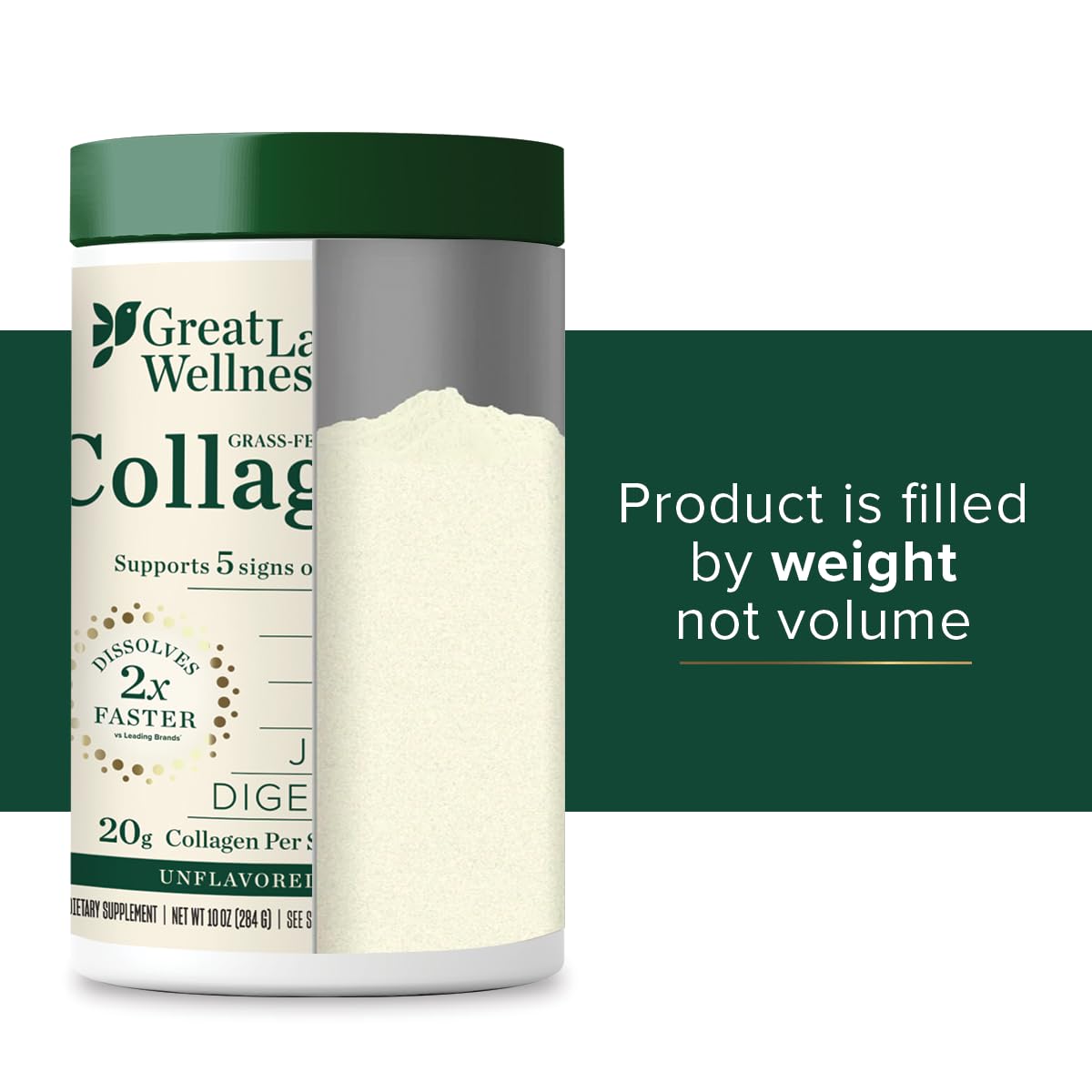 Great Lakes Wellness Collagen Peptides Keto-friendly and versatile for diets.