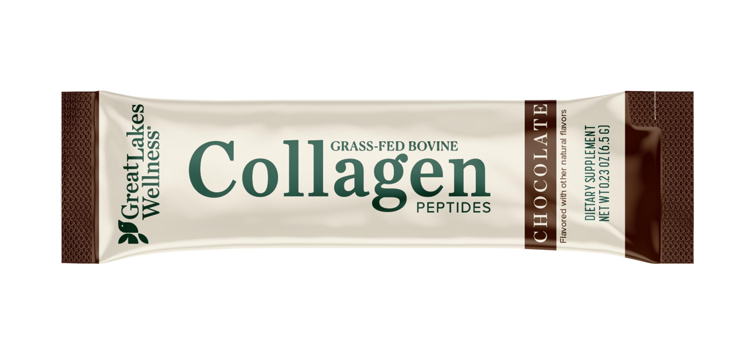 Great Lakes Wellness Collagen Peptides being poured into a mug for warm enjoyment