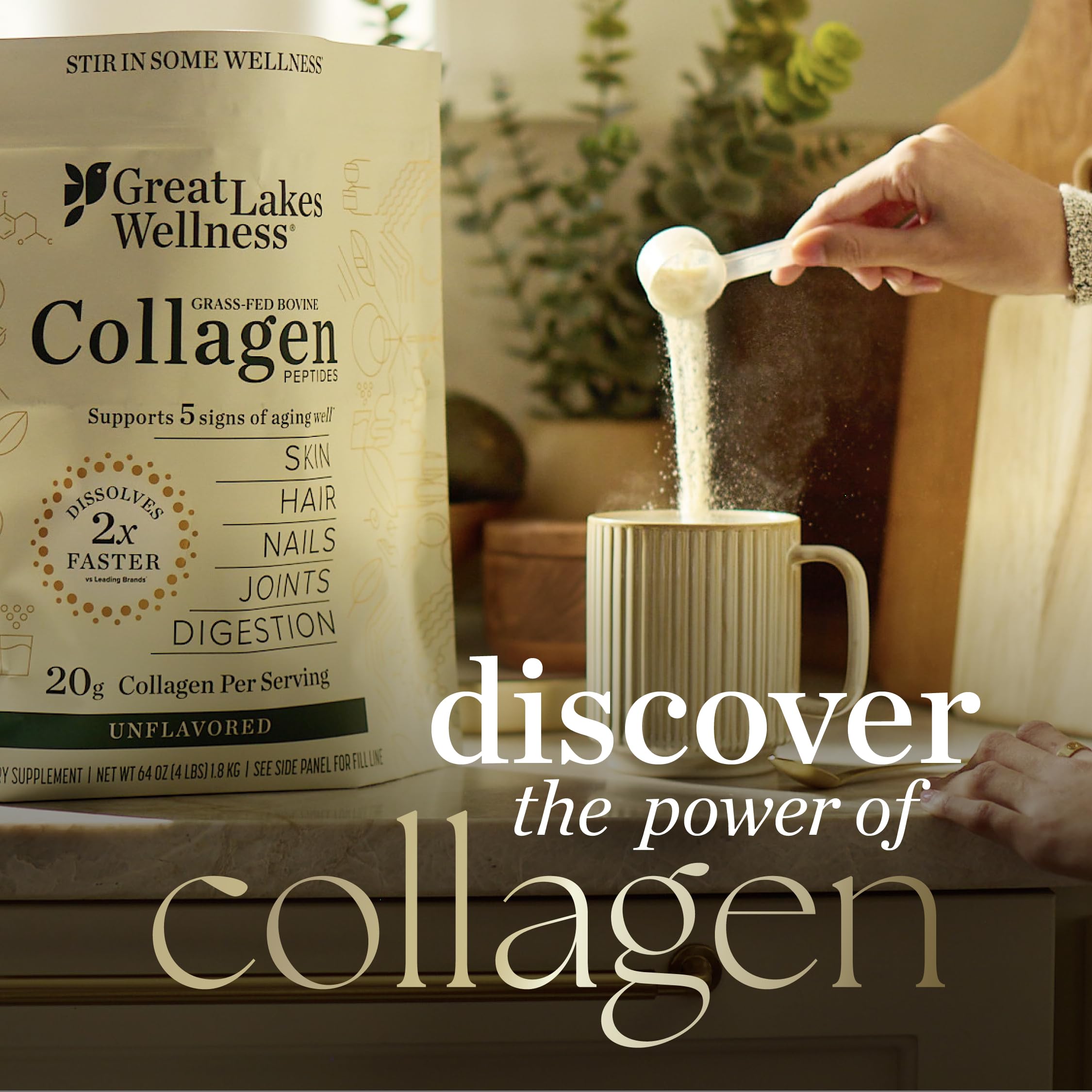 Great Lakes Wellness quick-dissolve formula ideal for keto-friendly routines