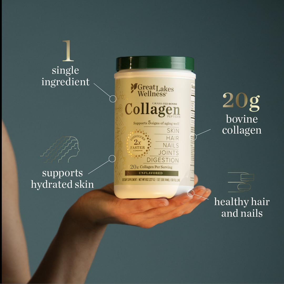 Stirred into yogurt with Great Lakes Wellness collagen peptides