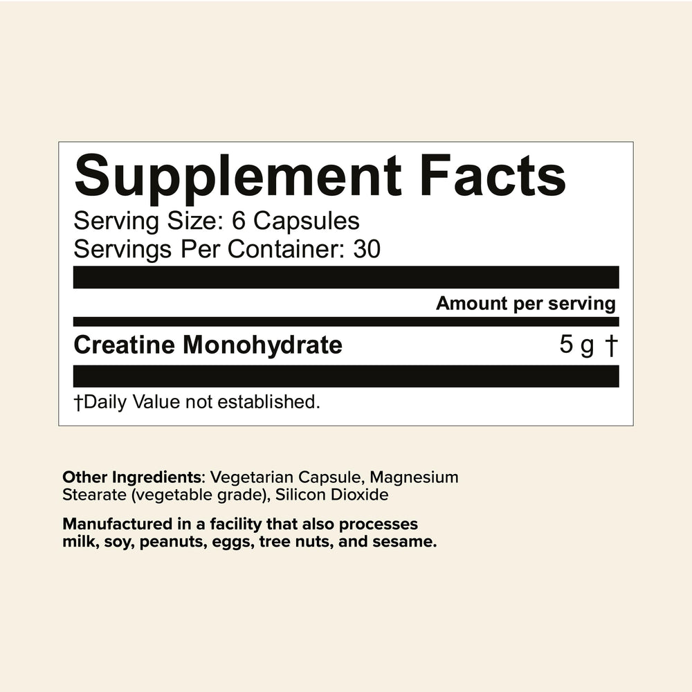 Great Lakes Wellness Creatine Monohydrate Capsules bottle closeup showing gluten-free and non-GMO formula