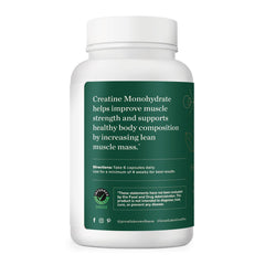 Great Lakes Wellness Creatine Monohydrate Capsules label highlights purity for reliable supplementation