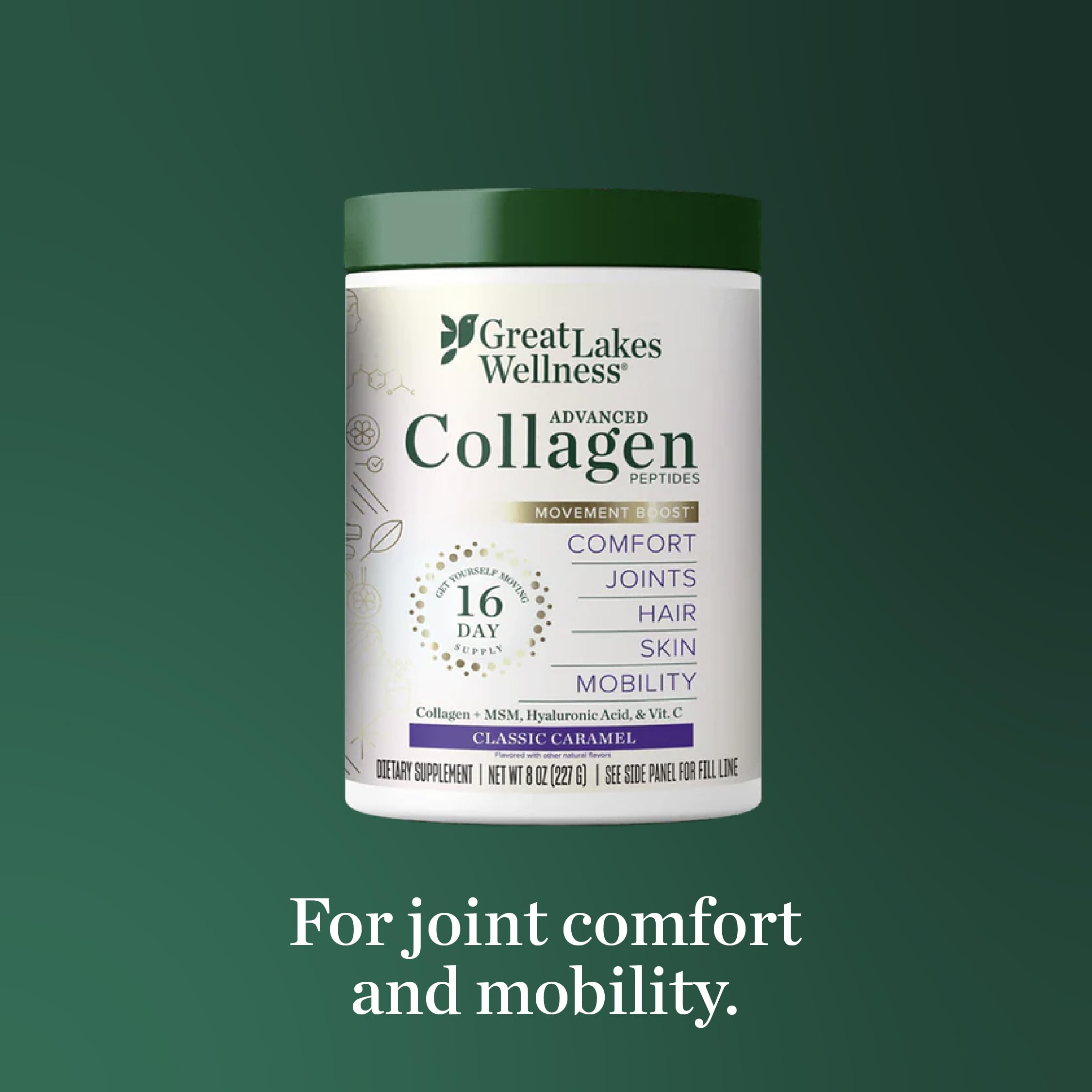 Grass-fed collagen source badge signals quality origin