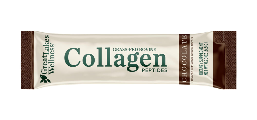 Great Lakes Wellness hydrolyzed collagen powder dissolves easily in hot or cold drinks.