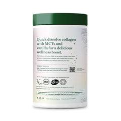Great Lakes Wellness Keto Boost 4.2g MCTs coconut powder close-up ready to blend into beverages.