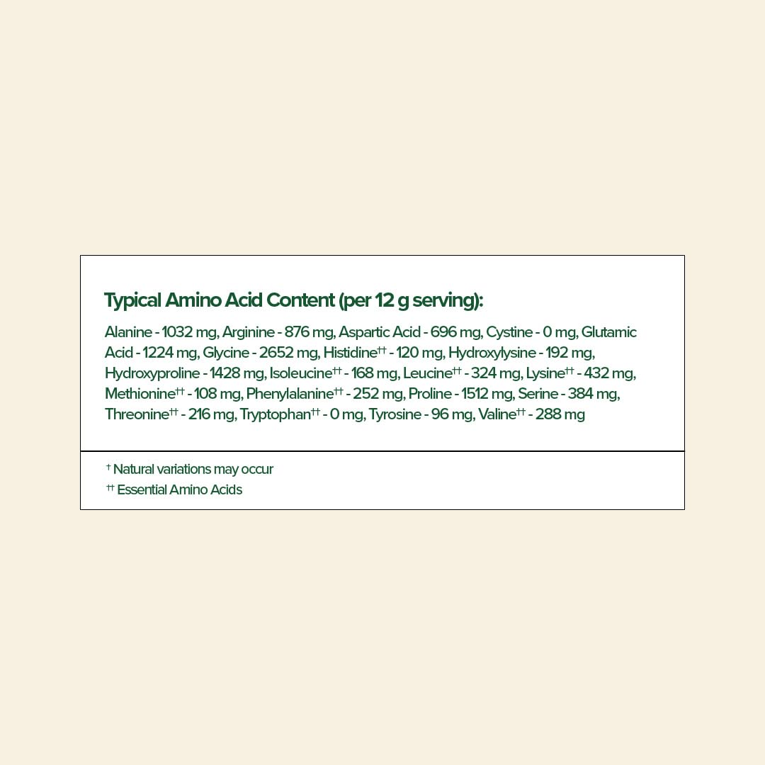 MSM, hyaluronic acid and vitamin C on label