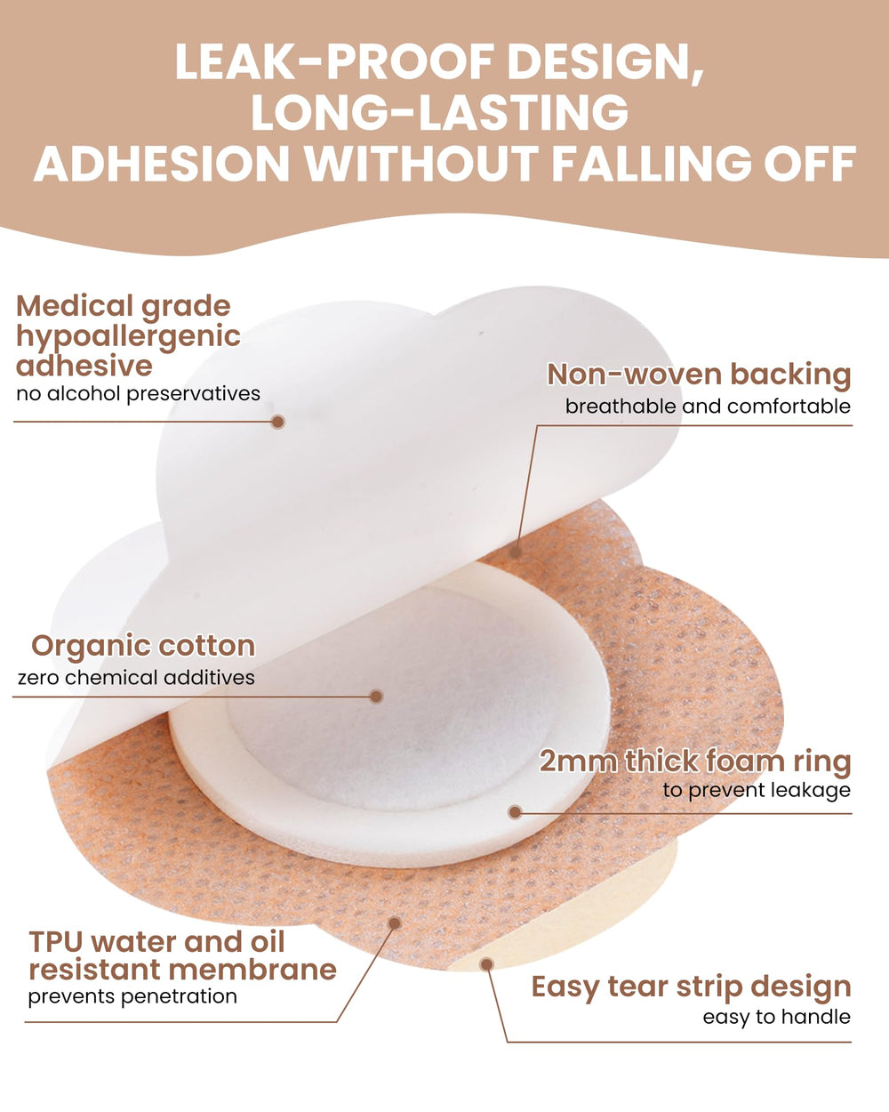 GREBIKE self-adhesive layer provides secure fit during activities like yoga.