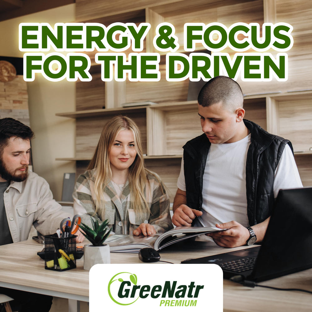 GreeNatr vegan gluten-free label emphasizes clean, plant-based ingredients.