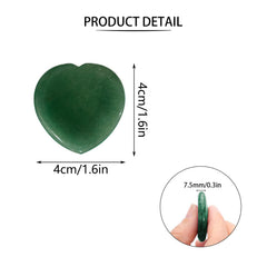 Green Aventurine worry stone with thumb groove close up for tactile grounding
