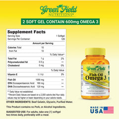 GREEN FIELD NUTRITIONS packaging shows non-GMO and gluten-free formula