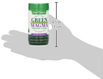 Green Foods Green Magma gluten-free claim on packaging reinforces suitable diet choice