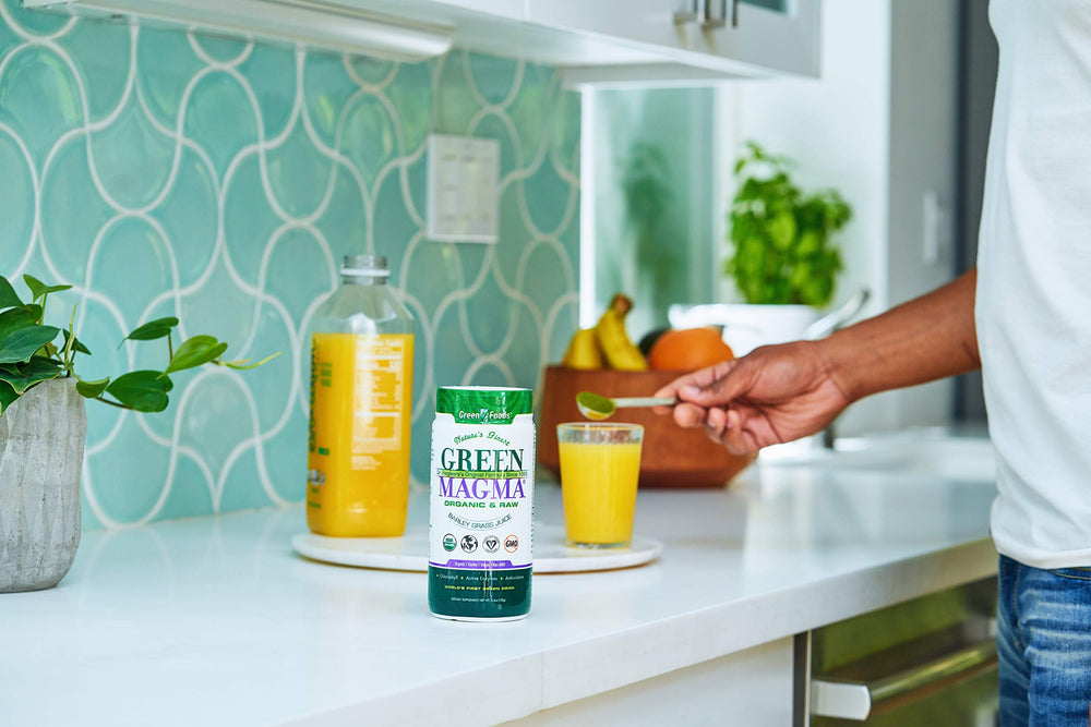 Green Foods Green Magma morning ritual image suggesting a potential energy and wellness boost
