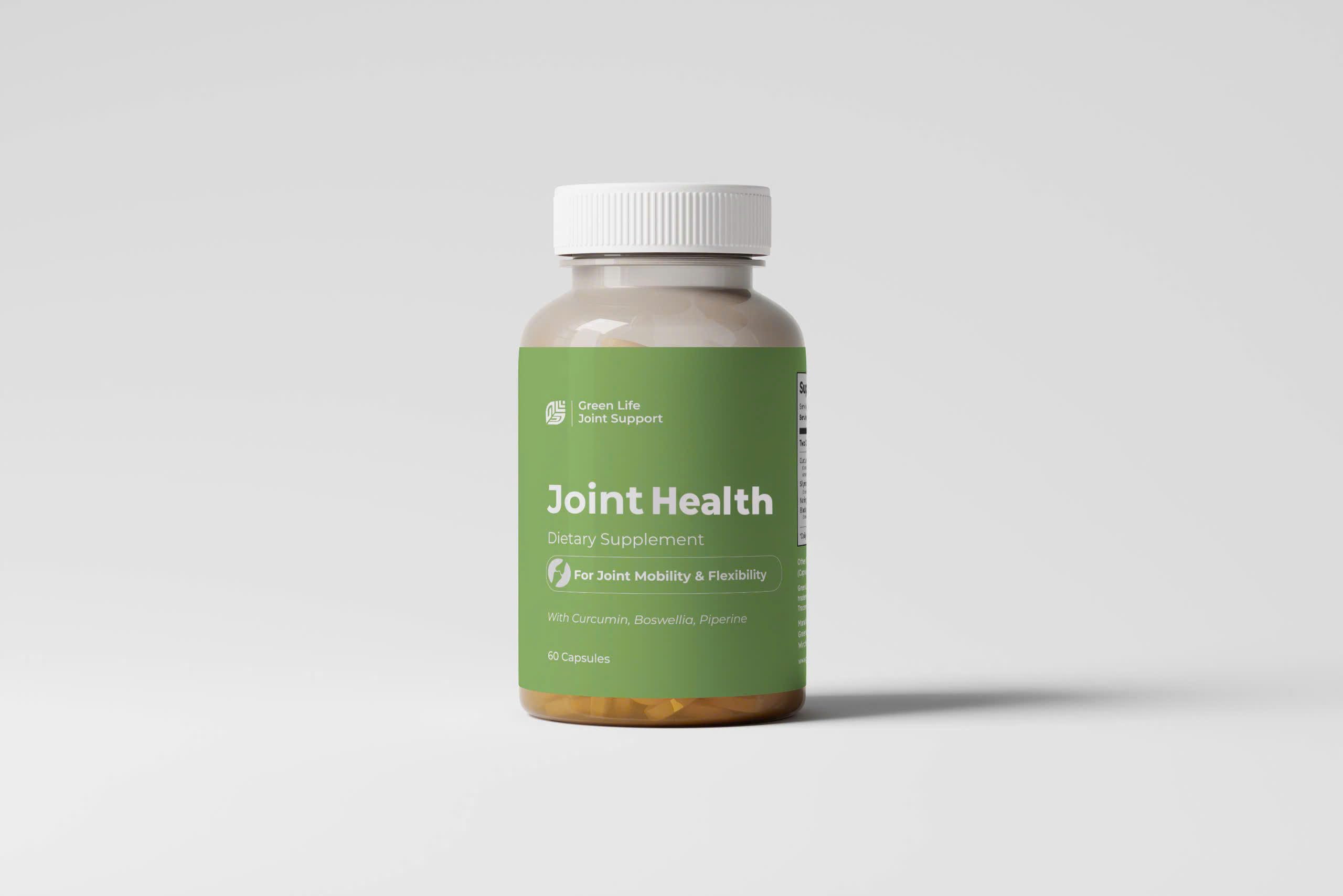Green Life Org Turmeric Curcumin capsules ready for daily activity and movement.