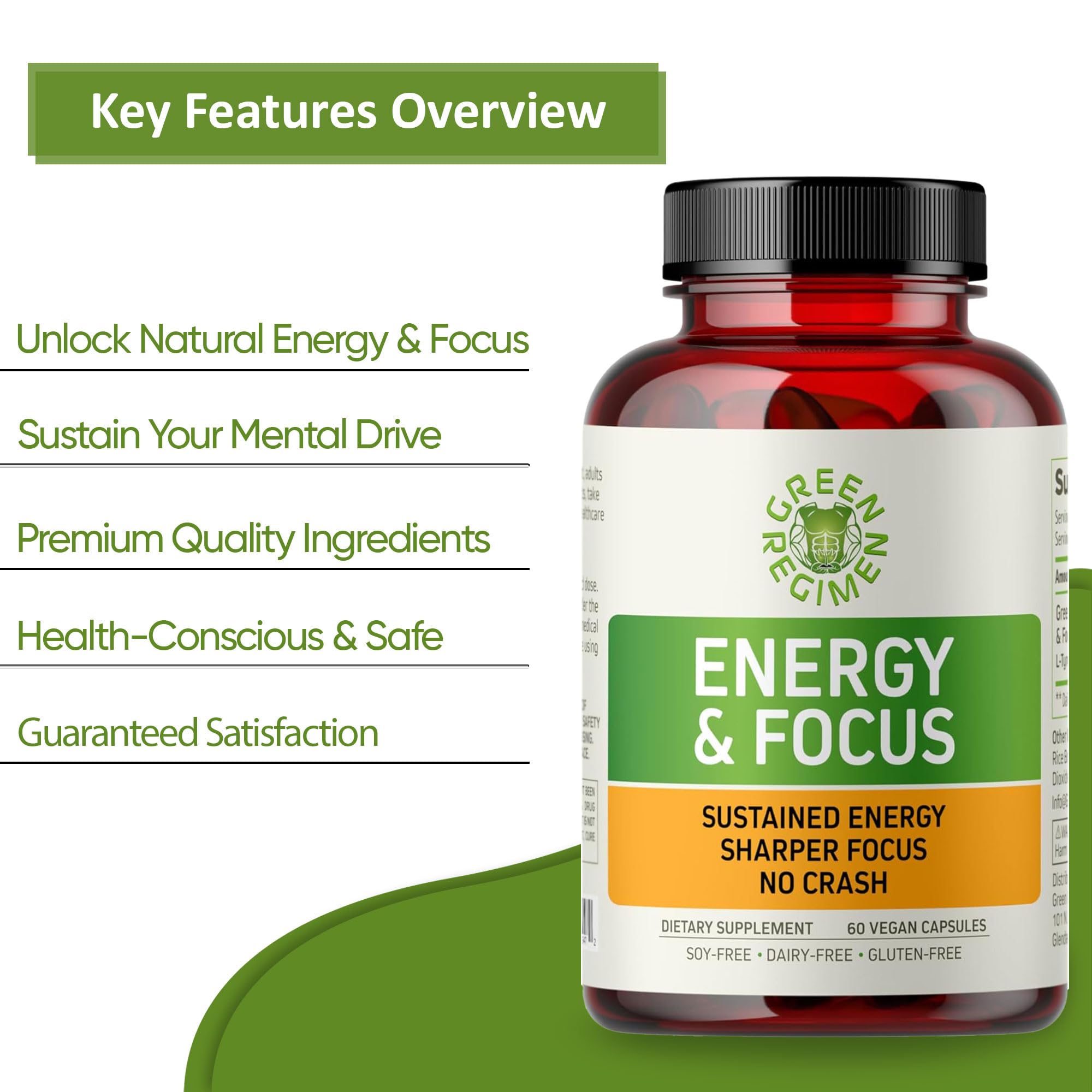 Green Regimen healthy energy without crash promotes steady focus
