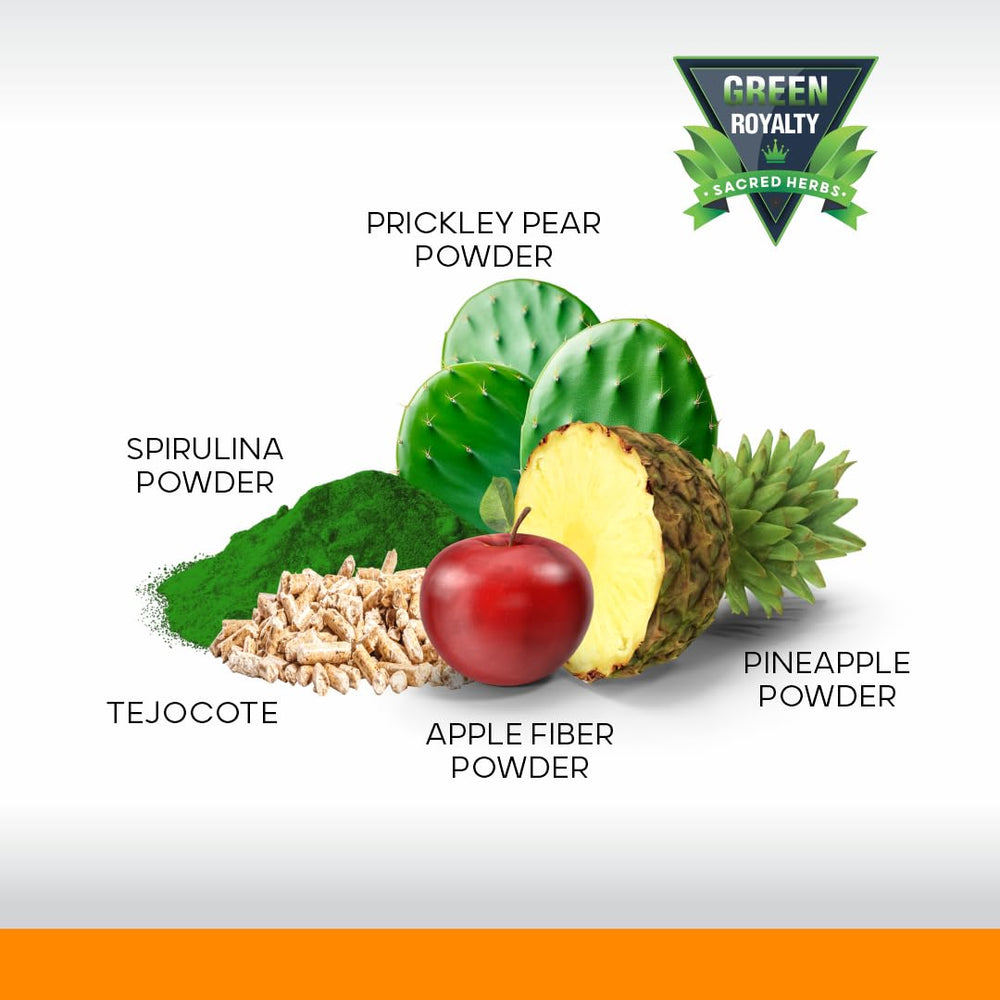 Green Royalty Probiotics 1B label close-up highlighting probiotic support.