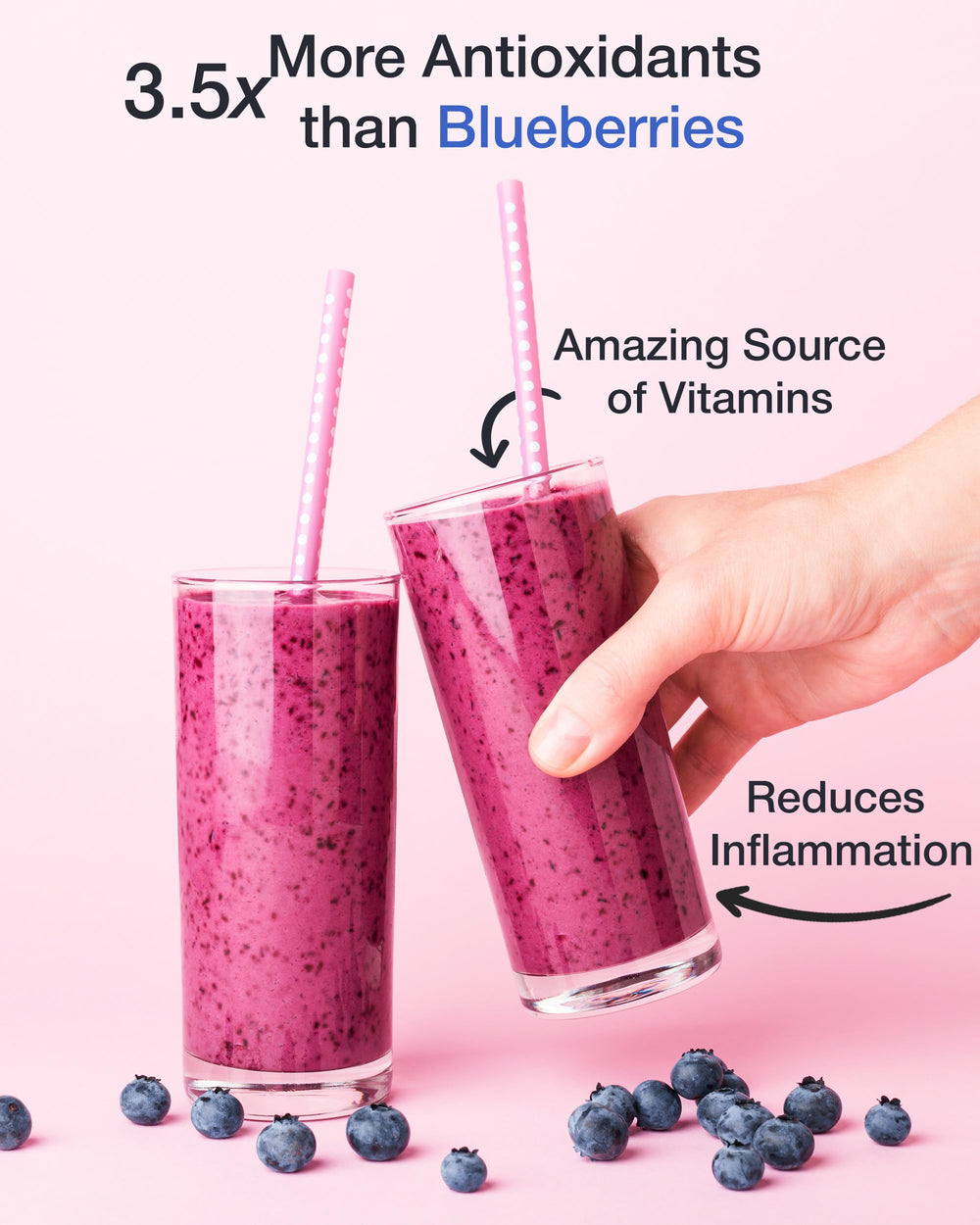 Green Valley Superfoods aronia berry powder sprinkled on yogurt adds tart topping.