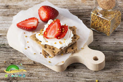 Greenbow Bee Pollen scoop-dispense design simplifies dosing.