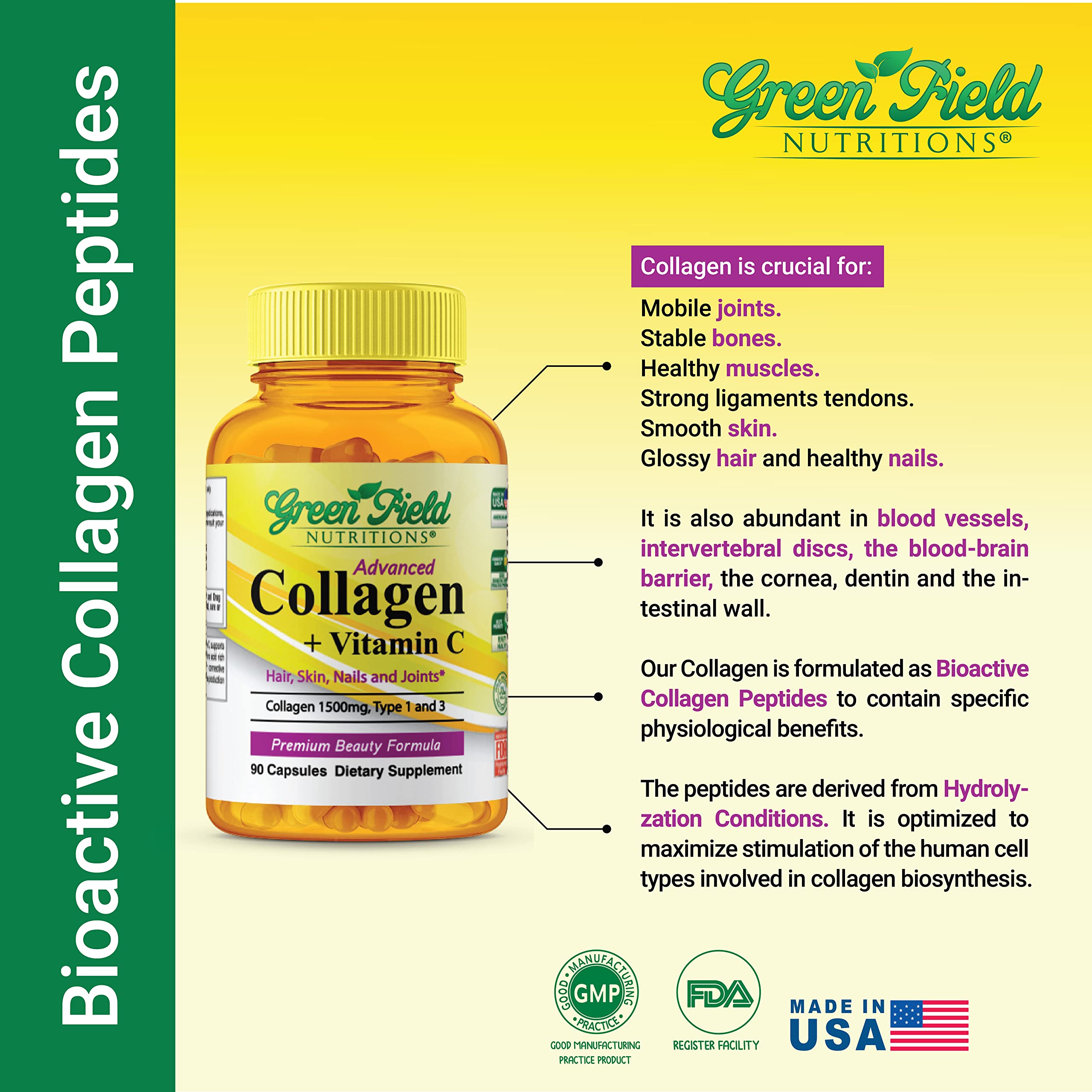 Greenfield Nutritions hair skin nails focus image suggests potential beauty support